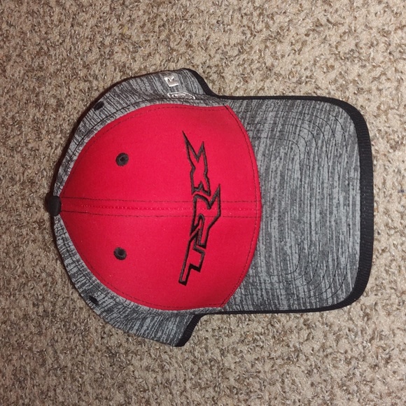 Ram TRX Compression Embroidered Snap-on Hat Red Gray - Picture 1 of 8